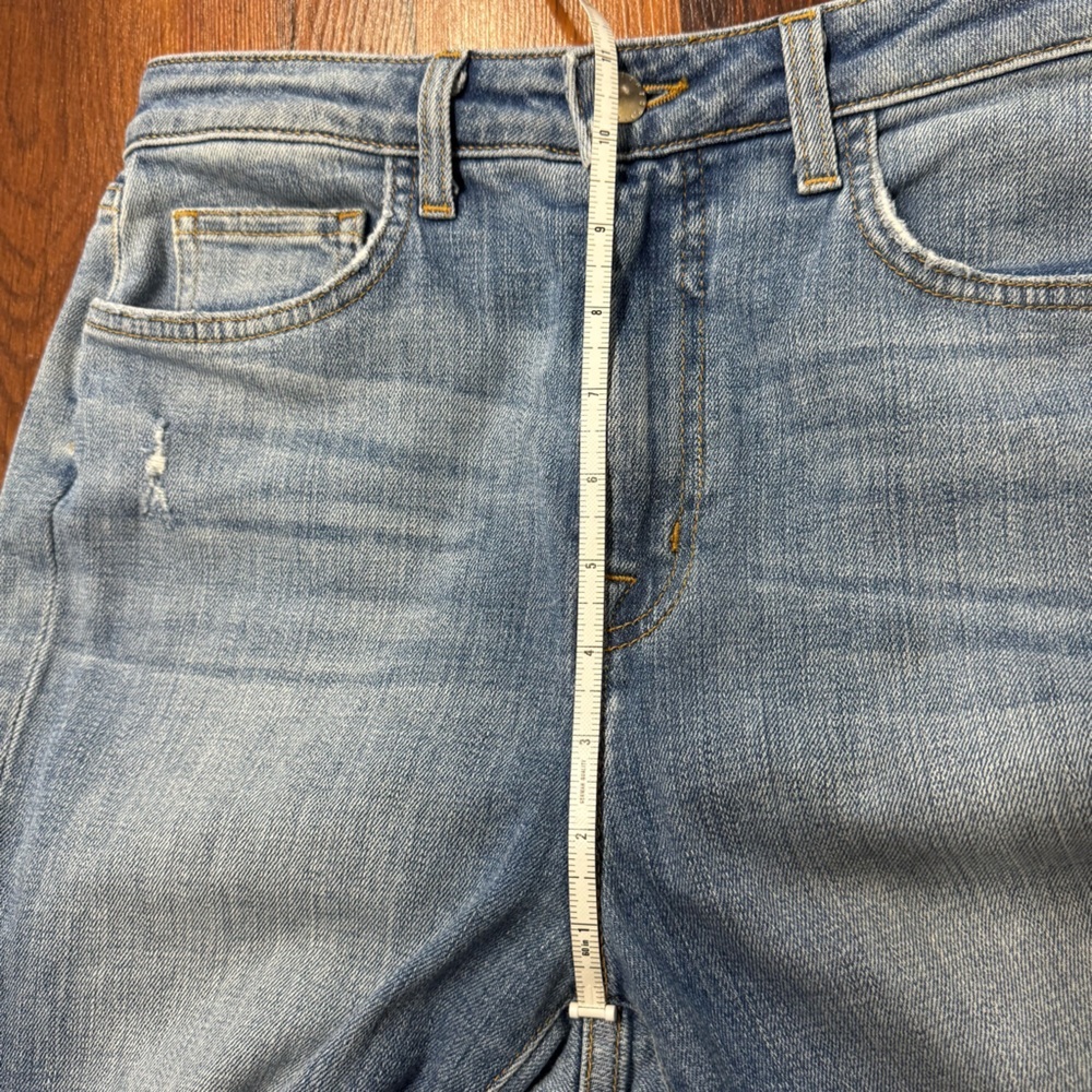 L’AGENCE High Rise Distressed Cotton Skinny Jeans | Size 28 - Picture 8 of 10